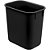 Lixeira para escritorio plastico tamanho gr.preto 12l - acrimet (unidade) - Imagem 1