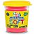 Massa para modelar soft 150g.vermelho bs.amido - acrilex (pote) - Imagem 1