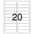 Etiqueta carta 6281 25 fls 25,4 x 101,6 mm - pimaco (ct.c/500) - Imagem 2