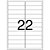 Etiqueta a4 a4354 100 fls 25,4 x 99,0 mm - pimaco (cx.c/2200) - Imagem 2