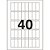 Etiqueta a5 a5q-1534 12 fls 15,0 x 34,0 mm - pimaco (ct.c/480) - Imagem 2