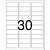 Etiqueta carta 6080 10 fls 25,4 x 66,7 mm - pimaco (ct.c/300) - Imagem 2