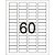Etiqueta carta 6089 10 fls 16,93 x 44,45 mm - pimaco (ct.c/600) - Imagem 2