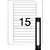Etiqueta carta 8099l 10 fls 16,93 x 147,64 mm - pimaco (ct.c/150) - Imagem 2