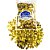 Lantejoula metalizada ouro n.08 c/1000unid. - honey (pacote) - Imagem 1