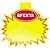 Cartaz para marcacao splash oferta  amarelo 23x27cm - radex (pct.c/25) - Imagem 1