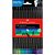 Lapis de cor redondo supersoft 15 cores frias - faber-castell (pct.c/12) - Imagem 1