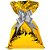 Saco metalizado 15x29cm ouro liso - gala embalagens (pct.c/50) - Imagem 1