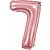 Balao metalizado numero 7 rose 40cm. - make+ (unidade) - Imagem 1
