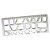 Regua plastica geometrica escolar cr 22cm - maxcril (pct.c/10) - Imagem 1