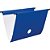 Pasta suspensa delloplus haste plast azul - dello (pct.c/06) - Imagem 1