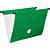 Pasta suspensa delloplus haste plast verde - dello (pct.c/06) - Imagem 1