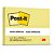Bloco de recado post-it 653 amarelo 38x50mm c/100fls - 3m (pct.c/04) - Imagem 1