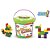 Brinquedo para montar balde blocos escolares 30 pcs - big star (unidade) - Imagem 1
