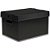 Caixa organizadora prontobox preta 360x265x230 md - polycart (unidade) - Imagem 1