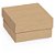 Caixa para presente com tampa mini quadr.kraft m 9,5x9,5x4cm - cromus (pct.c/10) - Imagem 1