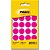 Etiqueta redonda tp-19 magenta fluor 19mm - pimaco (ct.c/100) - Imagem 1