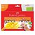 Lapis de cor jumbo ecolapis 24 cores decorado - faber-castell (pct.c/06) - Imagem 1