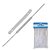 Grampo trilho plastico branco - bacchi (pct.c/50) - Imagem 1