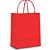 Sacola para presente lisa vermelha m 26x19x9cm. - cromus (pct.c/10) - Imagem 1