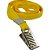 Cordao para cracha tecido amarelo c/pres. jacare - mares (pct.c/10) - Imagem 3