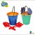Baldinho de praia baldinho 13cm c/ acessorios - leplastic (pct.c/06) - Imagem 1