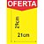 Cartaz para marcacao oferta amarelo a4 21x29cm.250g - radex (pct.c/25) - Imagem 1