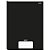 Caderno brochura 1/4 capa dura stiff 96 folhas preto - jandaia (pct.c/05) - Imagem 1