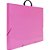 Maleta plastica com alca colors a3 rosa 35x33x50,5cm - polibras (unidade) - Imagem 1