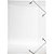 Pasta aba elastica plastica mini oficio delloline cristal - dello (pct.c/10) - Imagem 1