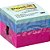 Bloco de recado post-it neon cubinho 4,75x4,75cm 400f. - 3m (unidade) - Imagem 1