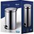 Lixeira agata inox c/pedal 20lts. - mor (unidade) - Imagem 2