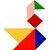 Brinquedo pedagogico madeira tangram 35 pecas em madeira - carlu (unidade) - Imagem 4
