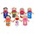 Fantoche familia branca c/7 pecas 28cm - carlu (kit) - Imagem 1