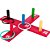 Brinquedo pedagogico madeira jogo de argola cruz 10pcs - carlu (unidade) - Imagem 1