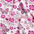 Tnt estampado 1,40m 40g borboletas rosa - supper (rl-25mts) - Imagem 1