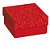 Caixa para presente com tampa mini c/relevo verm. g 12cm. - cromus (pct.c/10) - Imagem 1