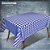 Toalha termica xadrez azul marinho 1,40 x 30m - plastvinil (rolo) - Imagem 1