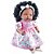 Boneca com mecanismo angelina negra 62 frases 48cm - milk (unidade) - Imagem 1