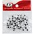 Artesanato olho movel 6mm preto c/100un. - kit (pct.c/20) - Imagem 2