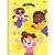 Caderno brochurao capa dura pimpolhos feminino 48f - animativa (pct.c/10) - Imagem 1