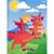 Caderno brochura 1/4 capa dura pimpolhos masculino 96f - animativa (pct.c/05) - Imagem 1