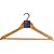 Cabide madeira 44,5cm. c/03unid. - paramount (kit) - Imagem 1