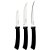 Faca jogo felice 3pcs inox cabo pt - tramontina (unidade) - Imagem 3