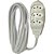 Extensao eletrica tripolar 2m 3 tomadas branca - bright (unidade) - Imagem 1