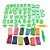 Massa para modelar criativa alfabeto e numeros 600g 66pcs - magic kids (unidade) - Imagem 2
