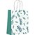 Sacola para presente decorada folhas p 16x21x8cm - scrity (pct.c/10) - Imagem 1