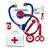 Brincando de profissoes kit medico doctor set 9pcs - pica pau (unidade) - Imagem 1