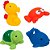 Brinquedo para bebe bichinhos p/banho mar c/4pcs - buba (pacote) - Imagem 1