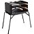 Churrasqueira montana aco 35cmx64cmx54cm pto - mor (unidade) - Imagem 1